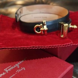 Salvatore Ferragamo Leather wrap bracelet